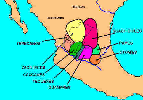 distribucion pueblos chichimecas